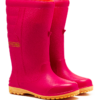 OHYAMA First waterproof pink rubber boots, lightweight and soft for gardening and outdoor work