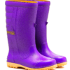 OHYAMA First waterproof purple rubber boots, lightweight and durable for gardening and industrial work