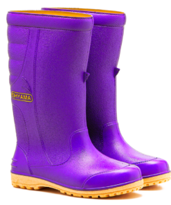 OHYAMA First waterproof purple rubber boots, lightweight and durable for gardening and industrial work