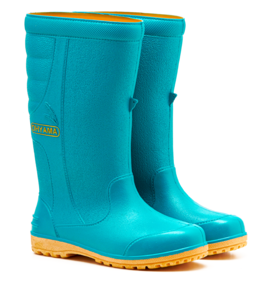 OHYAMA First waterproof mint rubber boots, lightweight and comfortable for gardening and industrial use