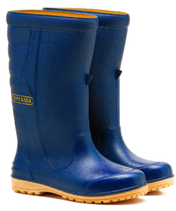 OHYAMA First waterproof navy blue rubber boots, lightweight and durable for gardening and industrial work