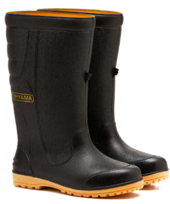 OHYAMA First waterproof black rubber boots, lightweight and durable for gardening and industrial work