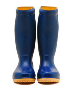 OHYAMA First waterproof navy blue rubber boots, lightweight and durable for gardening and industrial work