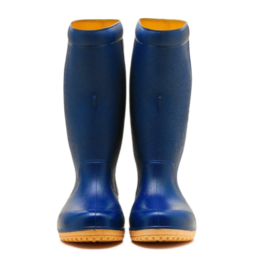 OHYAMA First waterproof navy blue rubber boots, lightweight and durable for gardening and industrial work