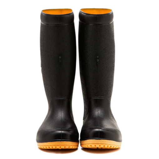 OHYAMA First waterproof black rubber boots, lightweight and durable for gardening and industrial work