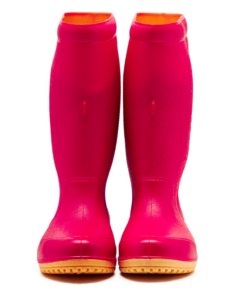 OHYAMA First waterproof pink rubber boots, lightweight and soft for gardening and outdoor work