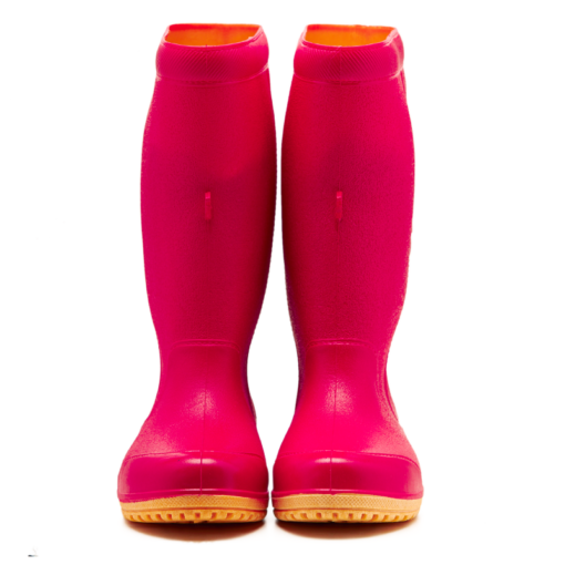 OHYAMA First waterproof pink rubber boots, lightweight and soft for gardening and outdoor work